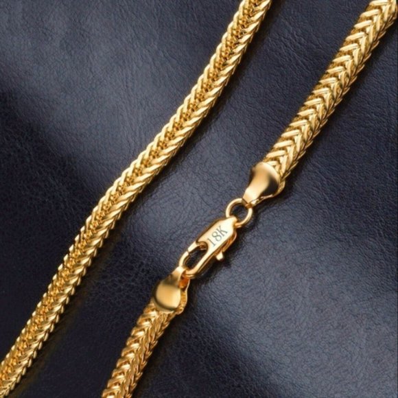 18KT GOLD UNISEX CHAIN! 20"! - Picture 3 of 3